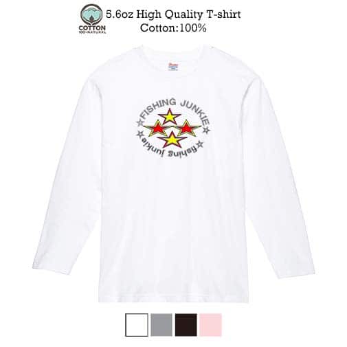 【長袖Tシャツ】【2029】フィッシングジャンキー 5.6oz Cotton:100%