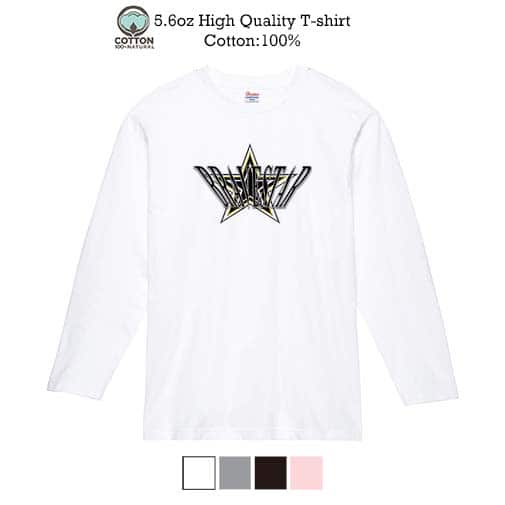 【長袖Tシャツ】【2029】ワンスター 5.6oz Cotton:100%