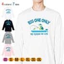 【長袖Tシャツ】【釣りざんまい】愛犬とボートフィッシング_カラフル 5.6oz Cotton:100%