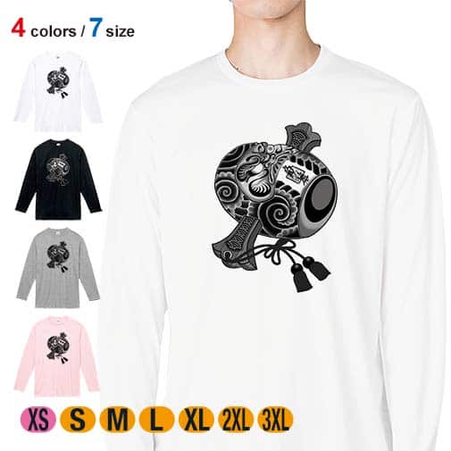 【彫姫】【長袖Tシャツ】達磨小槌 5.6oz Cotton:100%