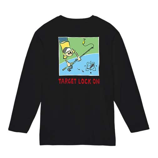 【長袖Tシャツ】【釣りざんまい】ルアー釣りのターゲット 5.6oz Cotton:100%