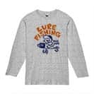 【長袖Tシャツ】【釣りざんまい】ルアーが好きなんです 5.6oz Cotton:100%