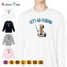 【長袖Tシャツ】【釣りざんまい】レッツゴーフィッシング アングラー_カラフル 5.6oz Cotton:100%