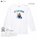 【長袖Tシャツ】【釣りざんまい】レッツゴーフィッシング ポッチャリアングラー_カラフル 5.6oz Cotton:100%