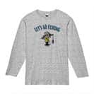 【長袖Tシャツ】【釣りざんまい】レッツゴーフィッシング 釣り好き少年_カラフル 5.6oz Cotton:100%