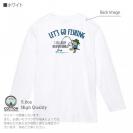 【長袖Tシャツ】【釣りざんまい】レッツゴーフィッシング ウトウトアングラー_カラフル 5.6oz Cotton:100%