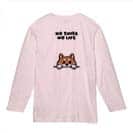 【長袖Tシャツ】何か気になる柴犬_赤柴(wakat) 5.6oz Cotton:100%