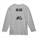 【長袖Tシャツ】何か気になる三毛猫(wakat) 5.6oz Cotton:100%