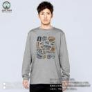 【長袖Tシャツ】【釣りざんまい】タックルリスト  5.6oz Cotton:100%