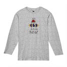 【長袖Tシャツ】シロクマさんの夏(wakat) 5.6oz Cotton:100%