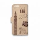 【手帳型】高級本革スマホケース ロンドンのイラスト