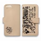 【手帳型】【釣りざんまい】本革 ヘンテコなサカナくん