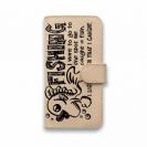 【手帳型】【釣りざんまい】本革 ヘンテコなサカナくん