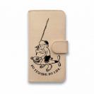 【手帳型】【釣りざんまい】本革 ルアーに乗ったアングラー