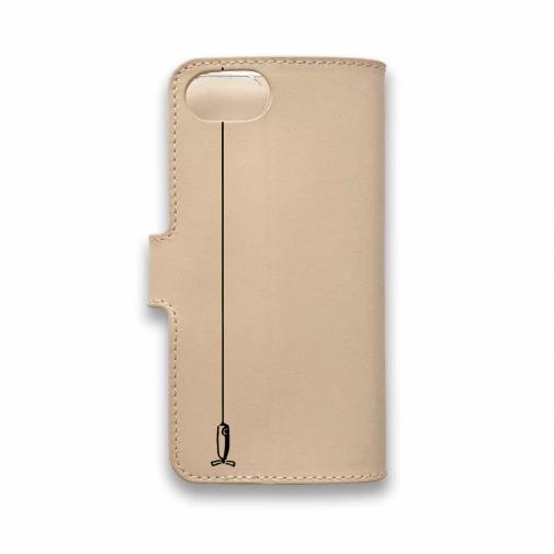 【手帳型】【釣りざんまい】本革 ルアーに乗ったアングラー