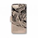 【手帳型】高級本革スマホケース ヌメ革 クロダイ(チヌ)