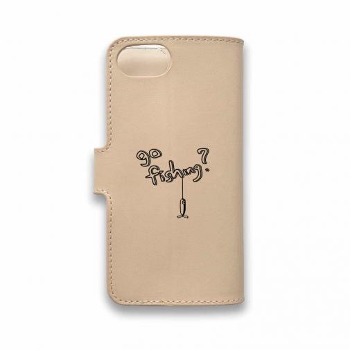 【手帳型】【釣りざんまい】本革 魚釣りに出かけよう!