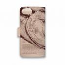 【手帳型】高級本革スマホケース ヌメ革 ブリ(青物)