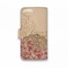 【手帳型】高級本革スマホケース ビンテージなエッフェル塔