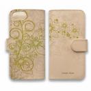 【手帳型】高級本革スマホケース 小さな森