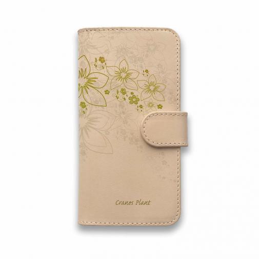 【手帳型】高級本革スマホケース 小さな森