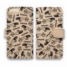 【手帳型】【釣りざんまい】本革 ありそでなさそなトップウォータープラグ