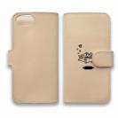 【手帳型】【釣りざんまい】本革 ポツンとブラックバス