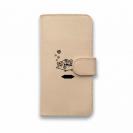 【手帳型】【釣りざんまい】本革 ポツンとブラックバス