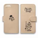 【手帳型】【釣りざんまい】本革 ポッチャリアングラー