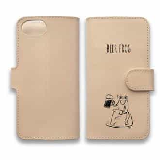 【手帳型】本革 ビアガエル(wakat)