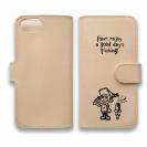 【手帳型】【釣りざんまい】本革  釣り好き少年がやってきた