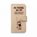 【手帳型】【釣りざんまい】本革 釣りに行きたい少年