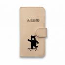 【手帳型】本革 スケボークマさん(wakat)