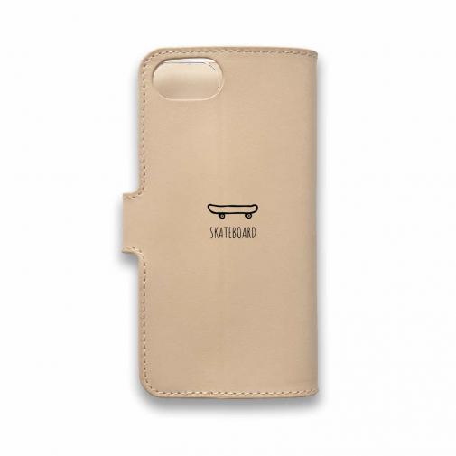 【手帳型】本革 スケボークマさん(wakat)