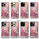 【Compos-Case】マーブル調【ゴールドラメ】 ピンク＆ゴールド