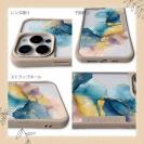 【Compos-Case】北欧デザイン【ラメ】 ブルーマーブル No1