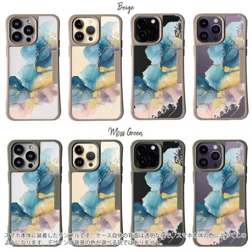 【Compos-Case】北欧デザイン【ラメ】 ブルーマーブル No1