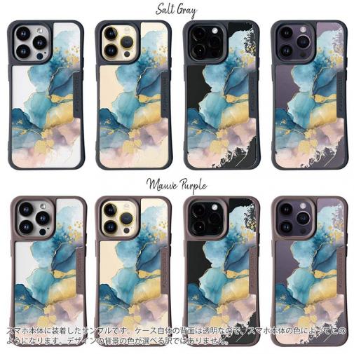 【Compos-Case】北欧デザイン【ラメ】 ブルーマーブル No1