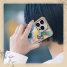 【Compos-Case】北欧デザイン【ラメ】 ブルーマーブル No2