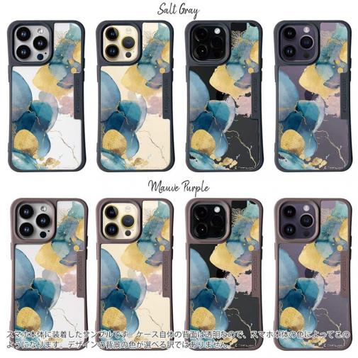 【Compos-Case】北欧デザイン【ラメ】 ブルーマーブル No2