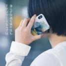 【TPU】北欧デザイン【ラメ】 ブルーマーブル No1