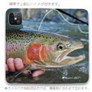 【手帳型ベルトなし】【Stick Case】ニジマスの目