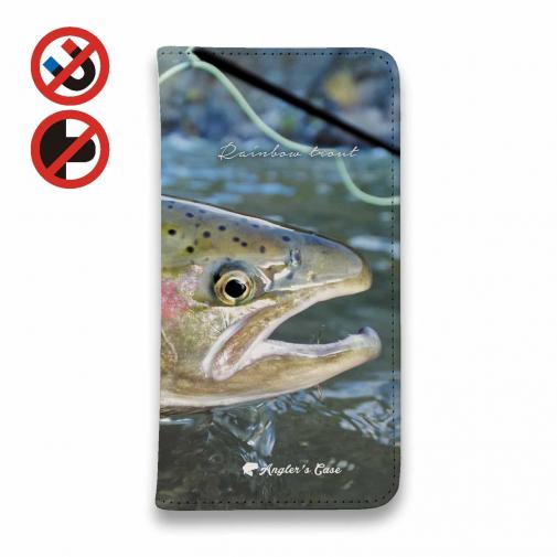 【手帳型ベルトなし】【Stick Case】ニジマスの目