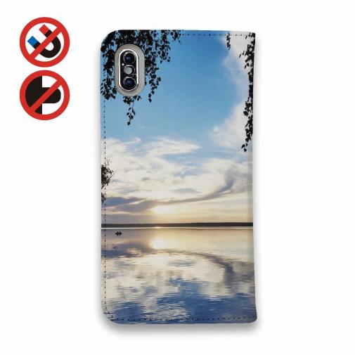 【手帳型ベルトなし】【Stick Case】日が沈む湖で毎日釣りをします!