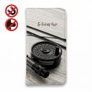 【手帳型ベルトなし】【Stick Case】フライロッド　彩度を落としたディテール