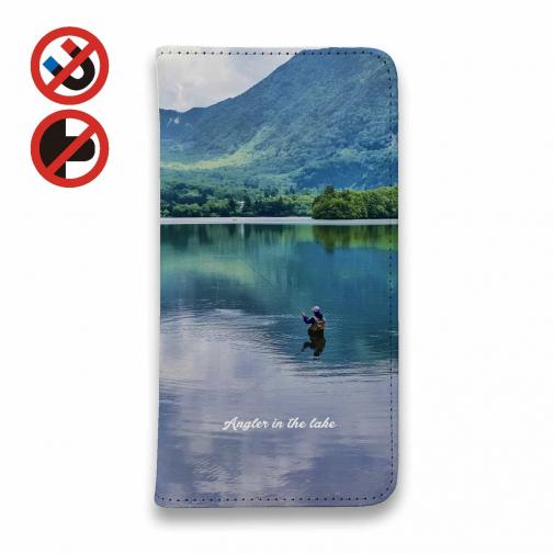 【手帳型ベルトなし】【Stick Case】湯の湖のアングラー