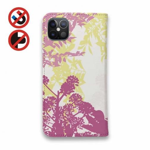 【手帳型ベルトなし】【Stick Case】幻想的な蝶と森