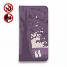 【手帳型ベルトなし】【Stick Case】観覧車とうさぎ