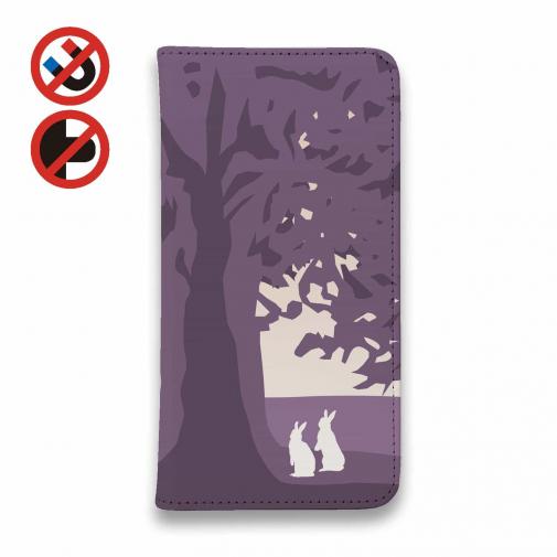 【手帳型ベルトなし】【Stick Case】観覧車とうさぎ