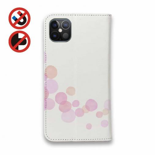 【手帳型ベルトなし】【Stick Case】やさしい水玉　ピング